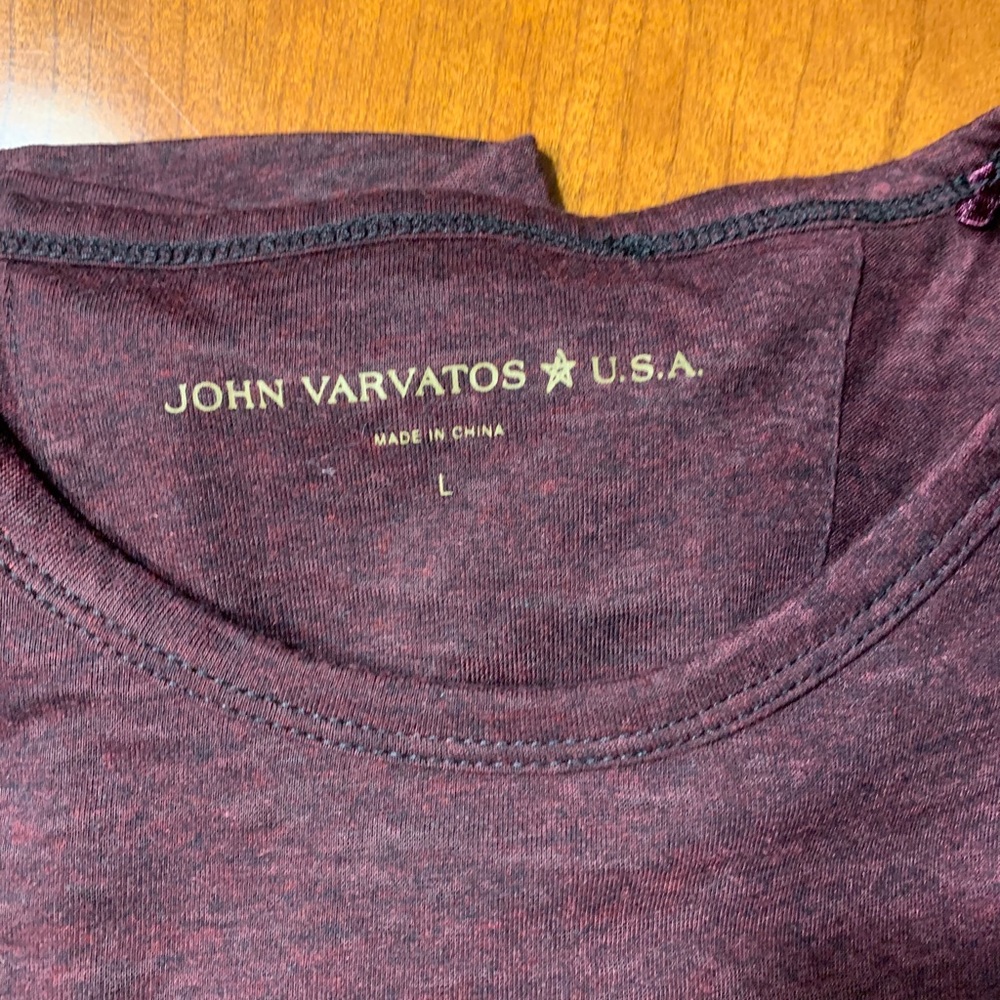 John Varvatos purple t shirt